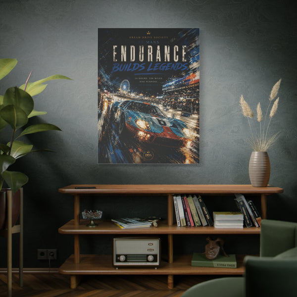 Endurance Builds Legends Racing Canvas Print
