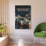 Endurance Builds Legends Metal Sign — Vintage Racing Car Wall Art
